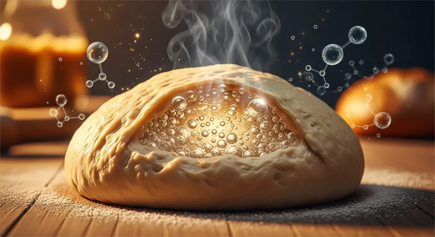 Eye-catching thumbnail of fermenting bread dough science.