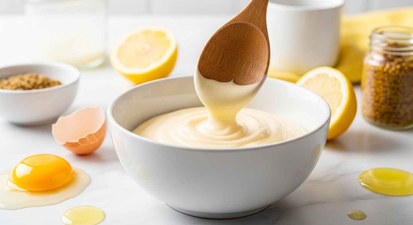 Thumbnail of creamy emulsion example in cooking.